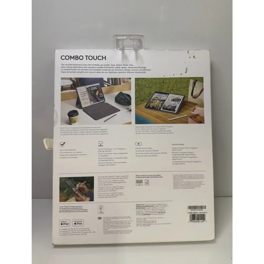 Logitech Combo Touch iPad Pro 13-inch (M4 & M5)(2024 & 2025) Keyboard Case